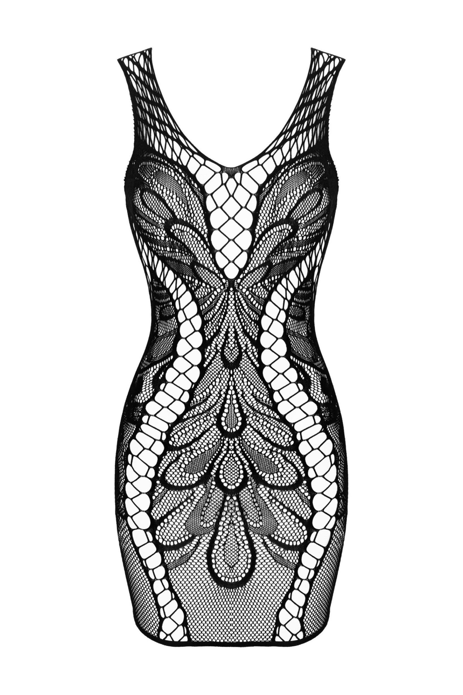 Ажурное платье-сетка D608