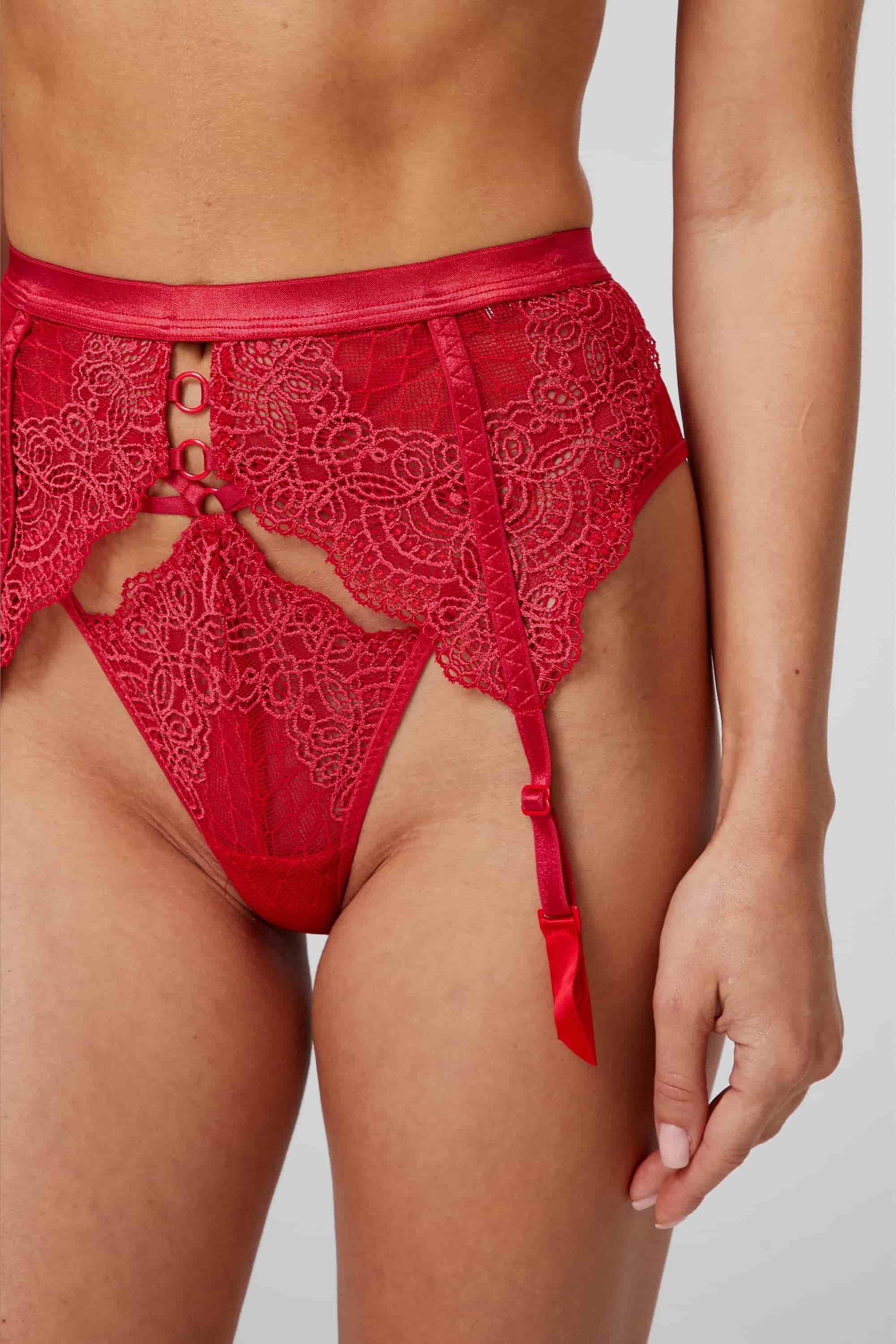 Пояс для чулок 3475 B Memory red