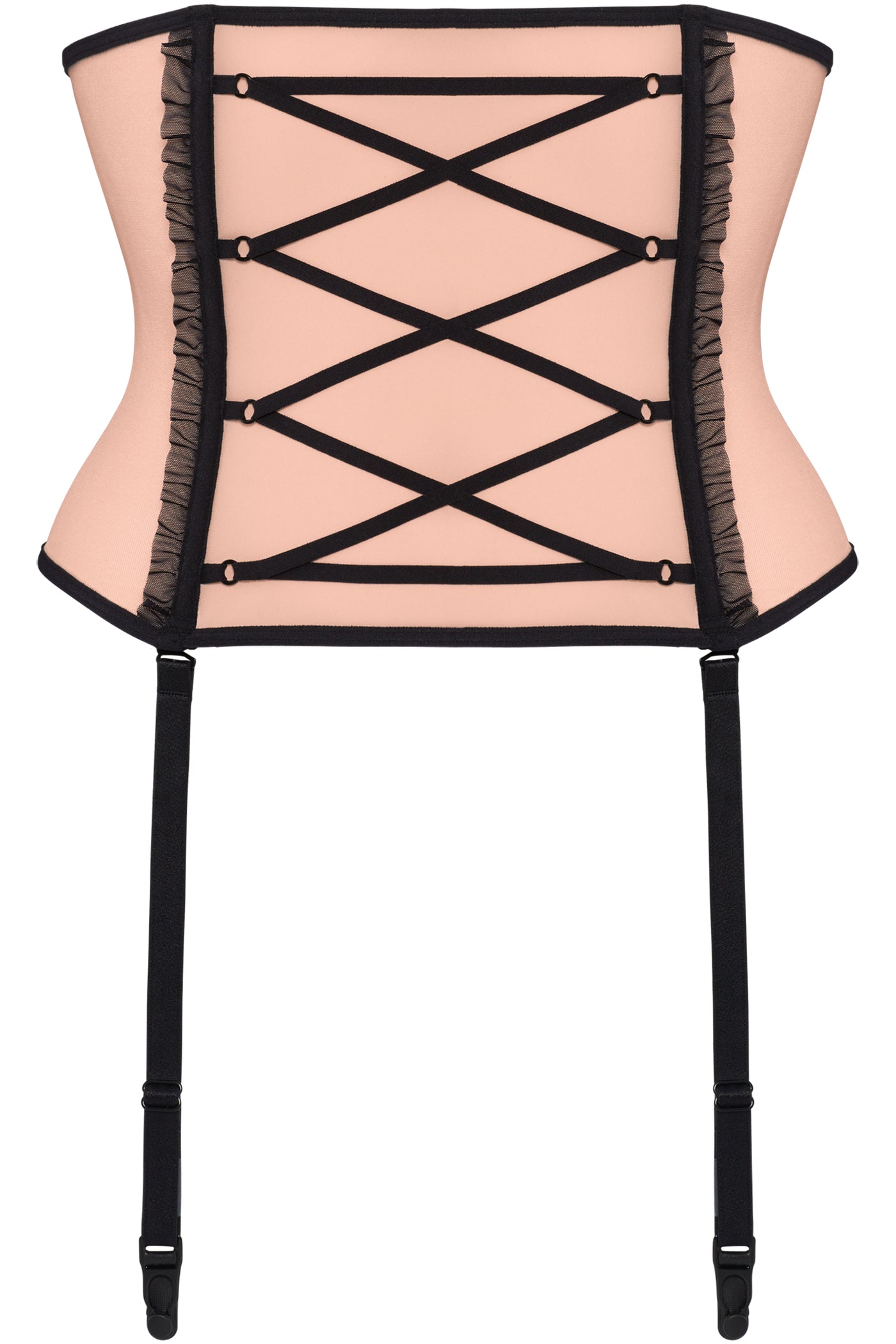 Пояс для чулок 19565 black/pale peach