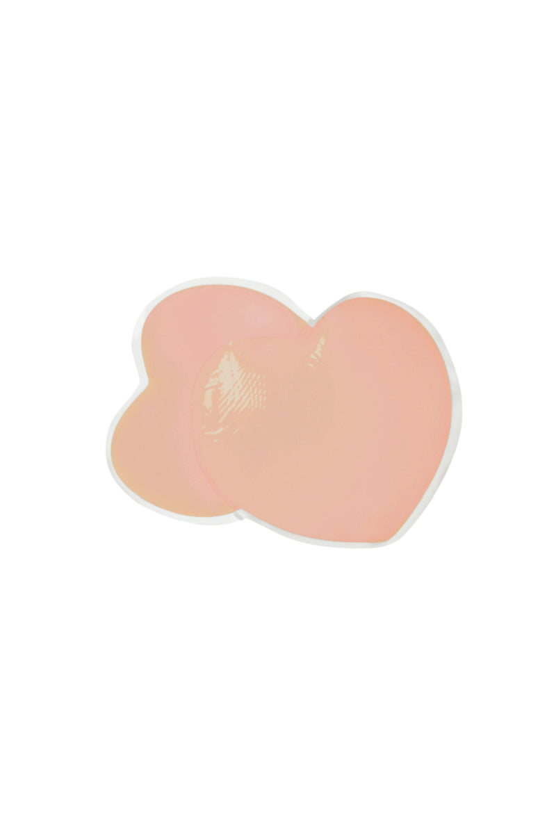 Силиконовые наклейки на грудь в виде сердец PS-05