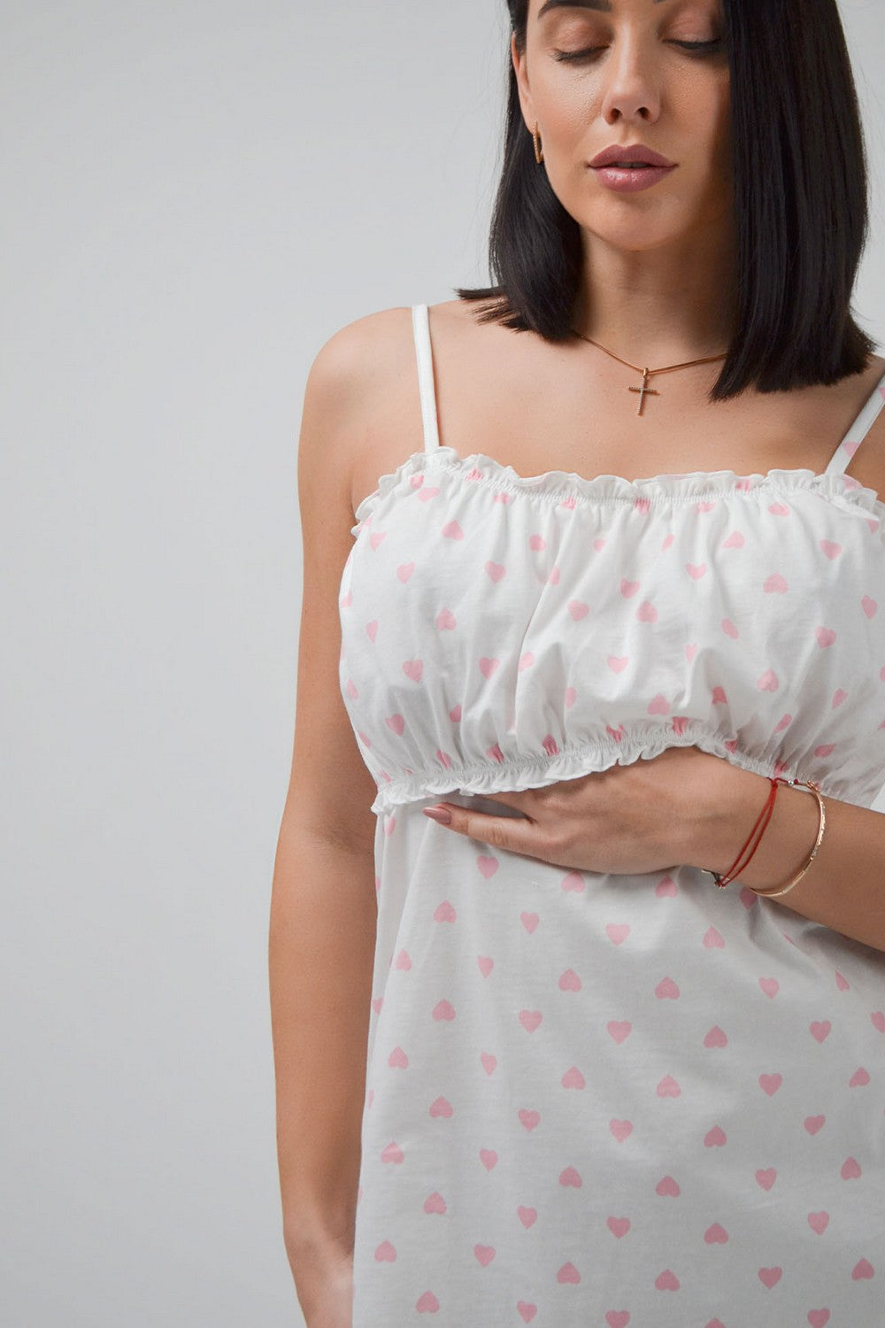 Хлопковая сорочка для кормления 1169/12054