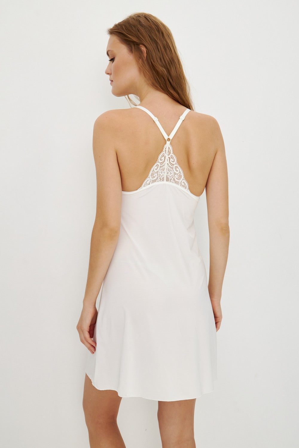 Ночная сорочка с кружевным лифом Driada ivory
