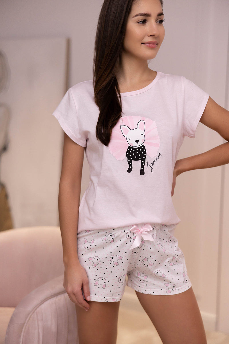 Хлопковая пижама с шортами Mila