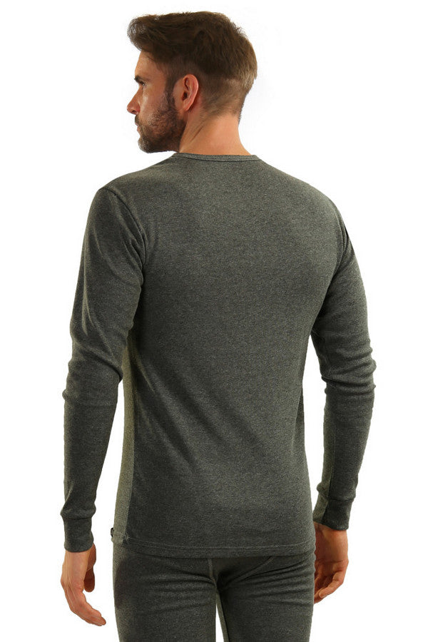 Хлопковый мужской лонгслив 111 grafit