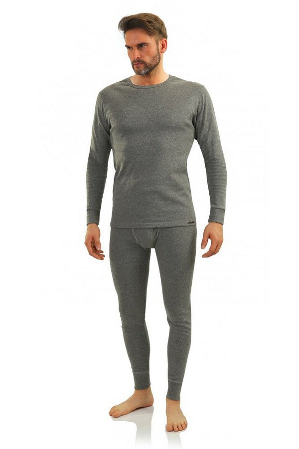 Хлопковый мужской лонгслив 111 melange