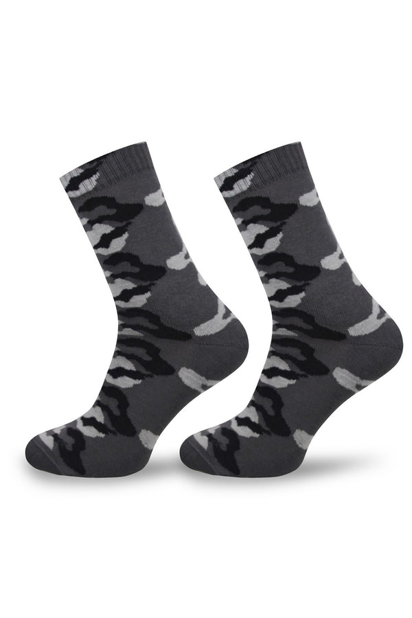 Мужские носки с принтом Hunting gray