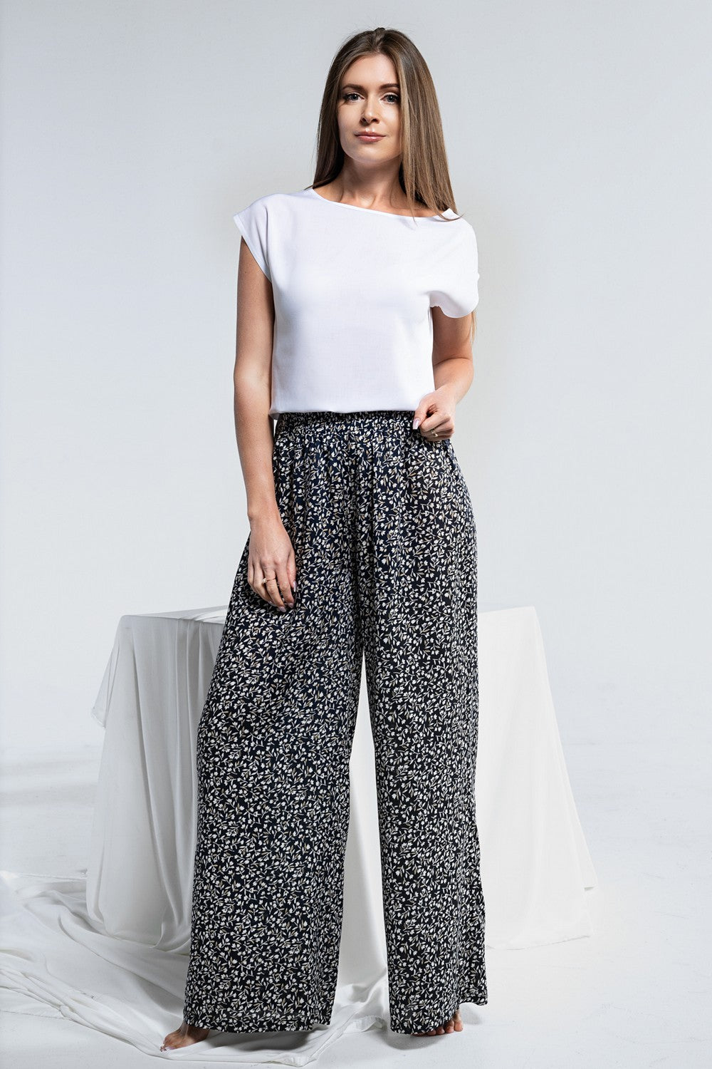 Блуза с короткими рукавами 1828 white