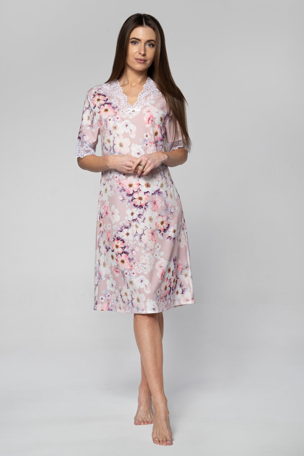 Ночная сорочка с цветами 2229 rose flowers