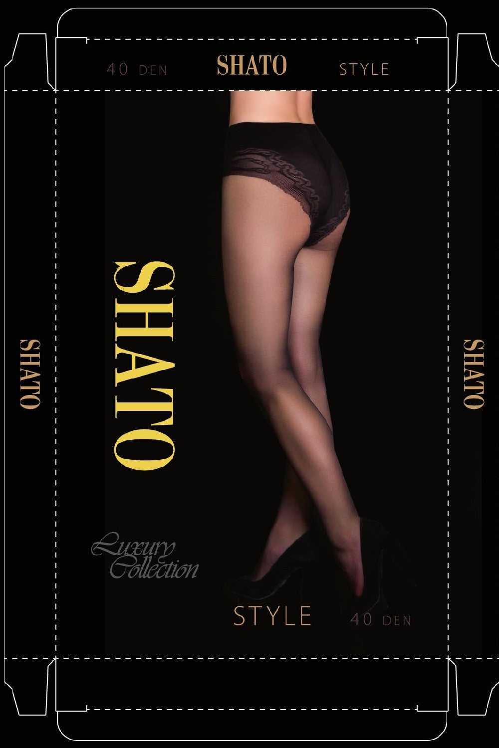 Колготки с ажурными трусиками Style 40d