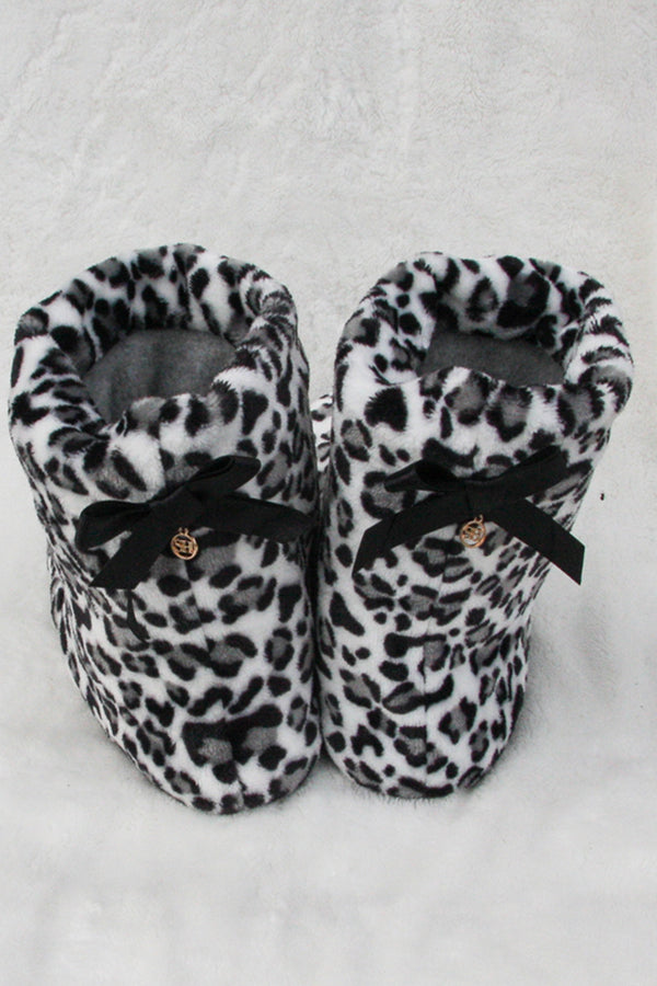 Домашні чобітки в леопардовий принт 016 UGG black