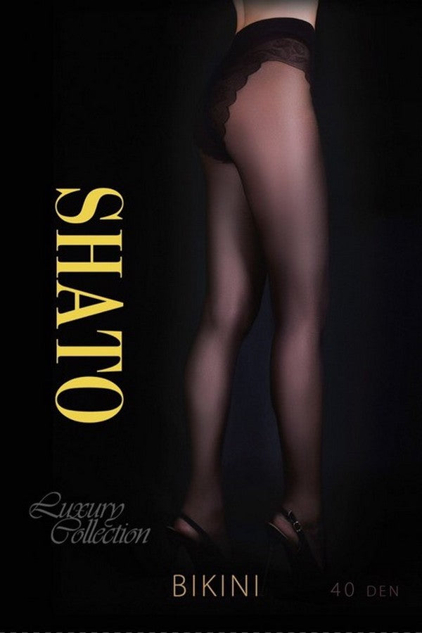 Колготки с ажурными трусиками Bikini 40d