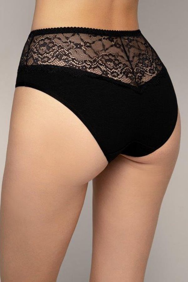 Трусики слип с кружевом BLM 212 black (2 шт.)