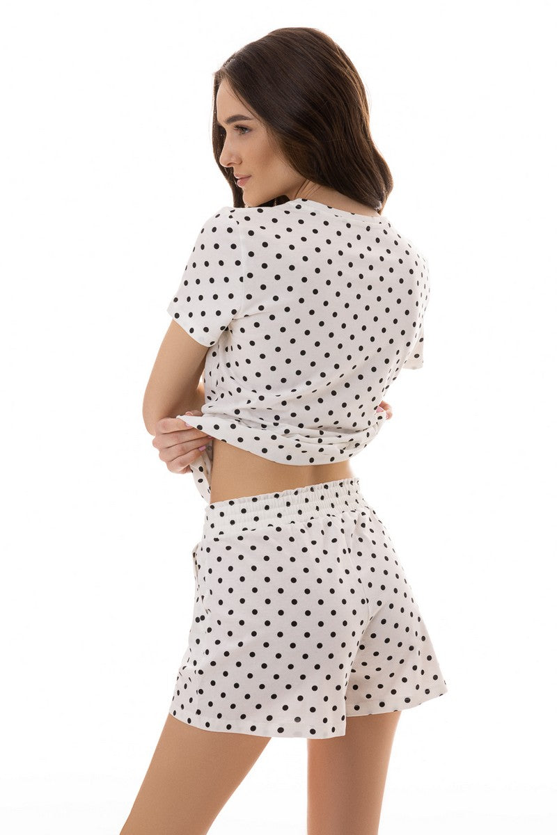 Пижамные шорты 4706/67 Orchid milk/black