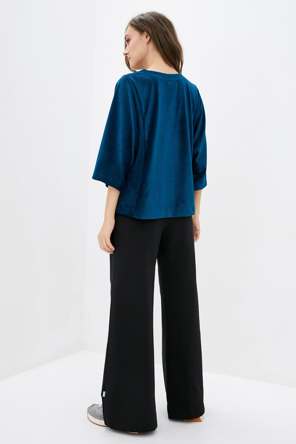 Кофта с широкими рукавами 019/3 Blue