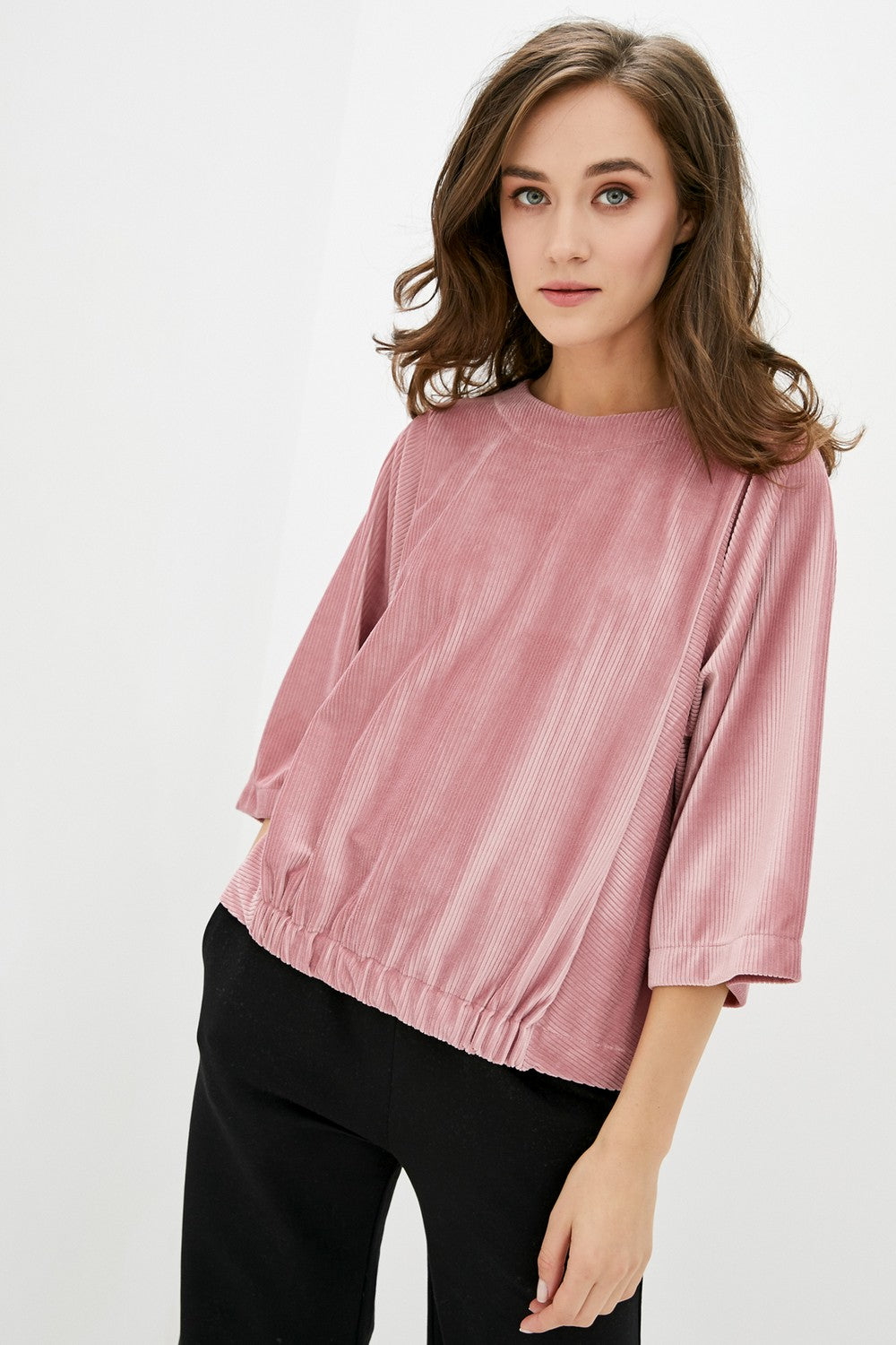 Кофта с широкими рукавами 019/3 Powder