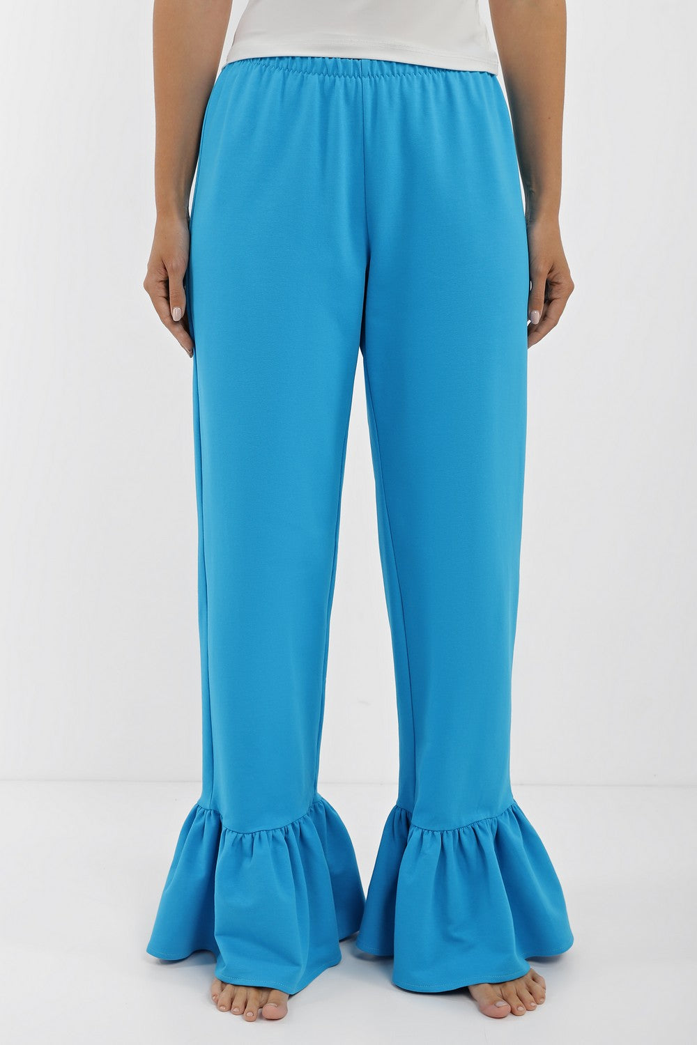 Хлопковые брюки для дома 601 blue