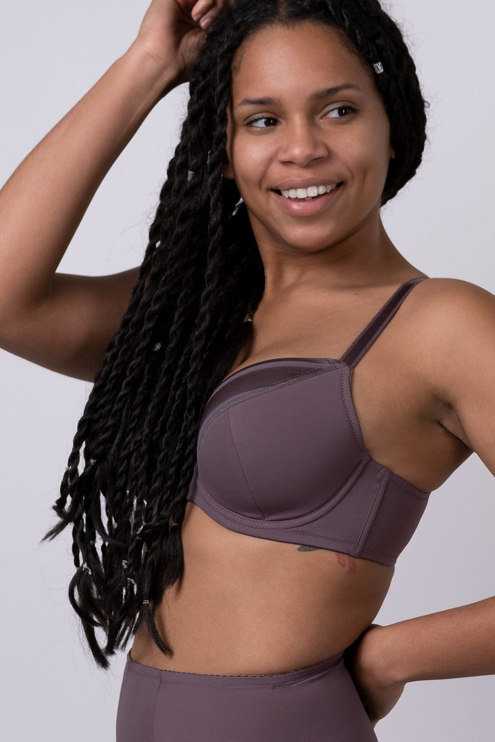 Полудублированный бюстгальтер на косточках 1120052/052С taupe