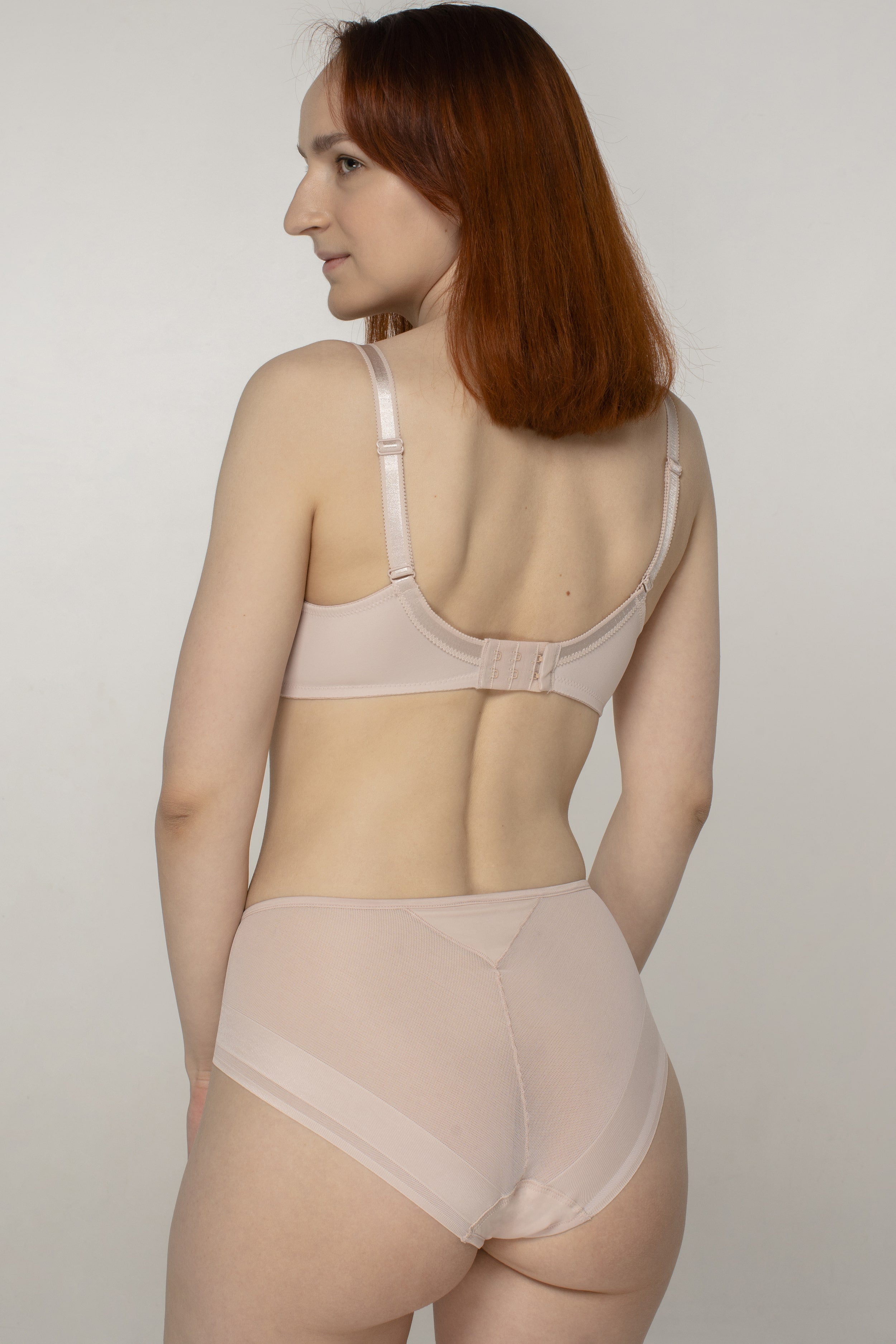 Трусики слип из микросетки 2010035/035С silver peony