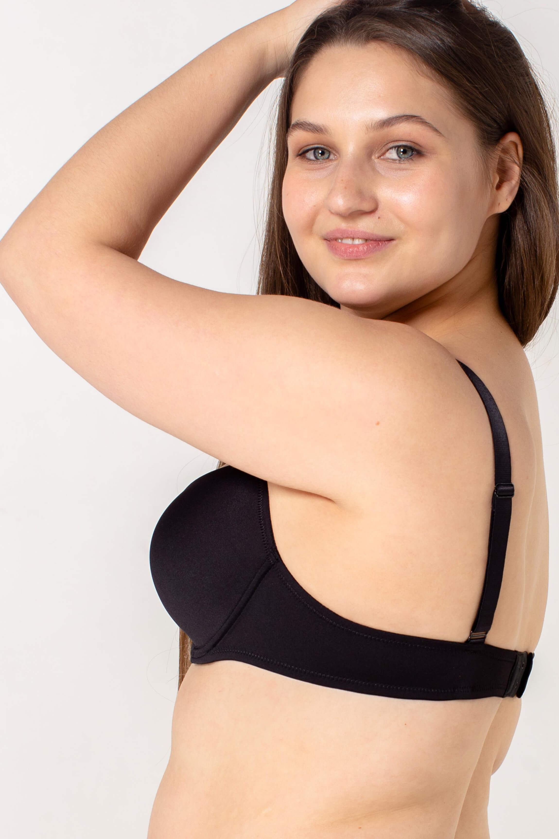 Гладкий бюстгальтер из микрофибры SLZ24001108/108BC black