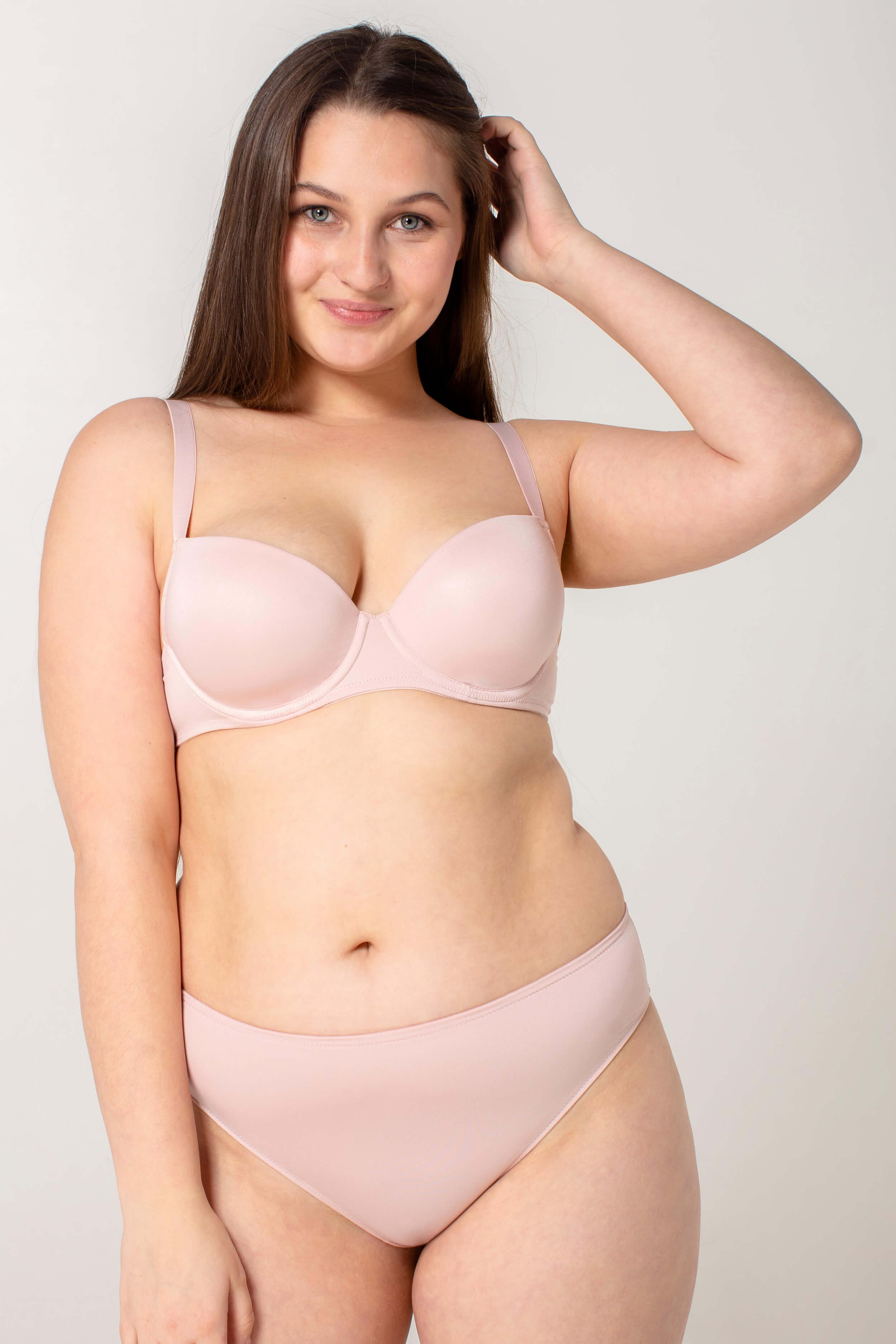 Высокие трусики слип из микрофибры SLZ24002101/101BC rose cream