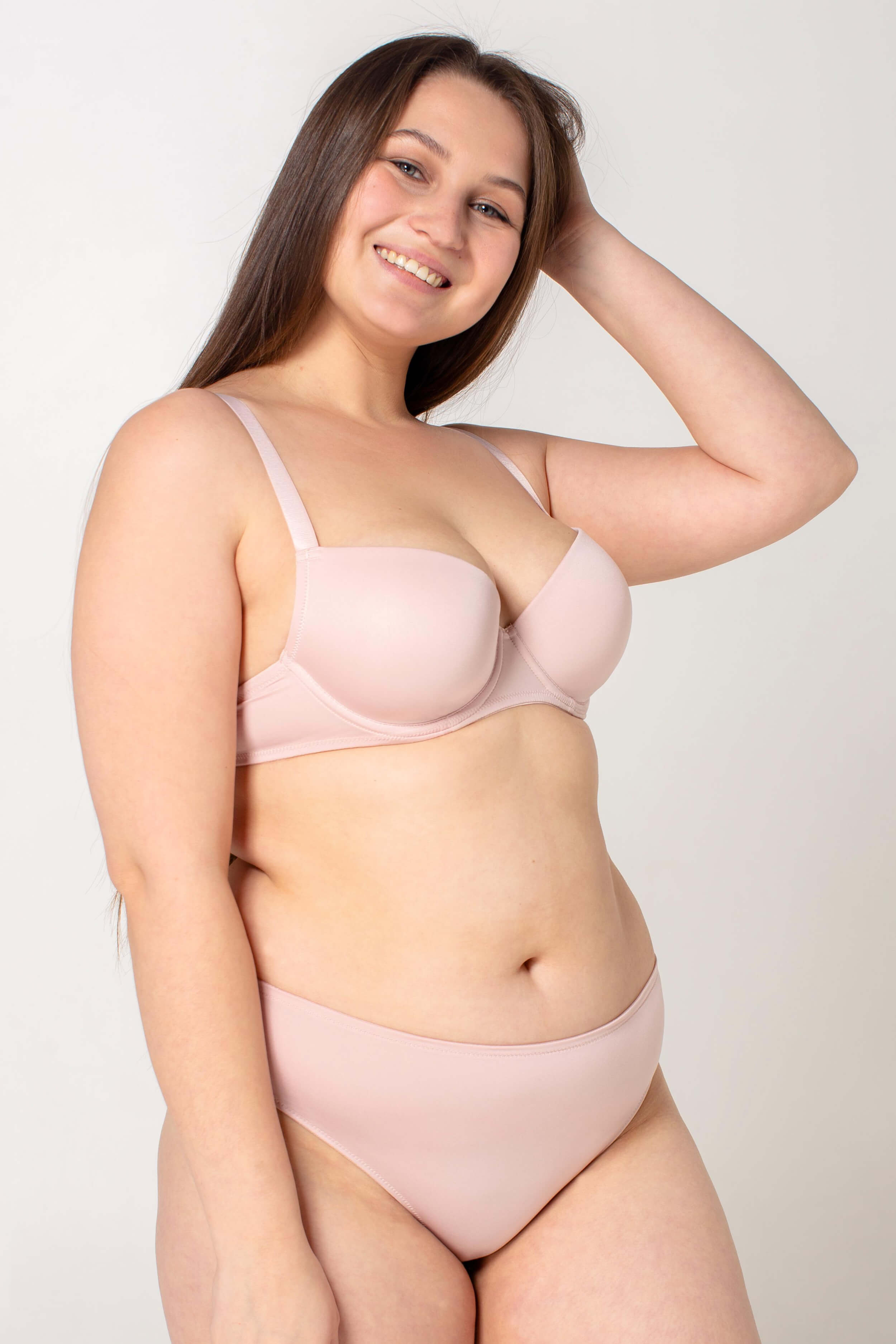 Высокие трусики слип из микрофибры SLZ24002101/101BC rose cream