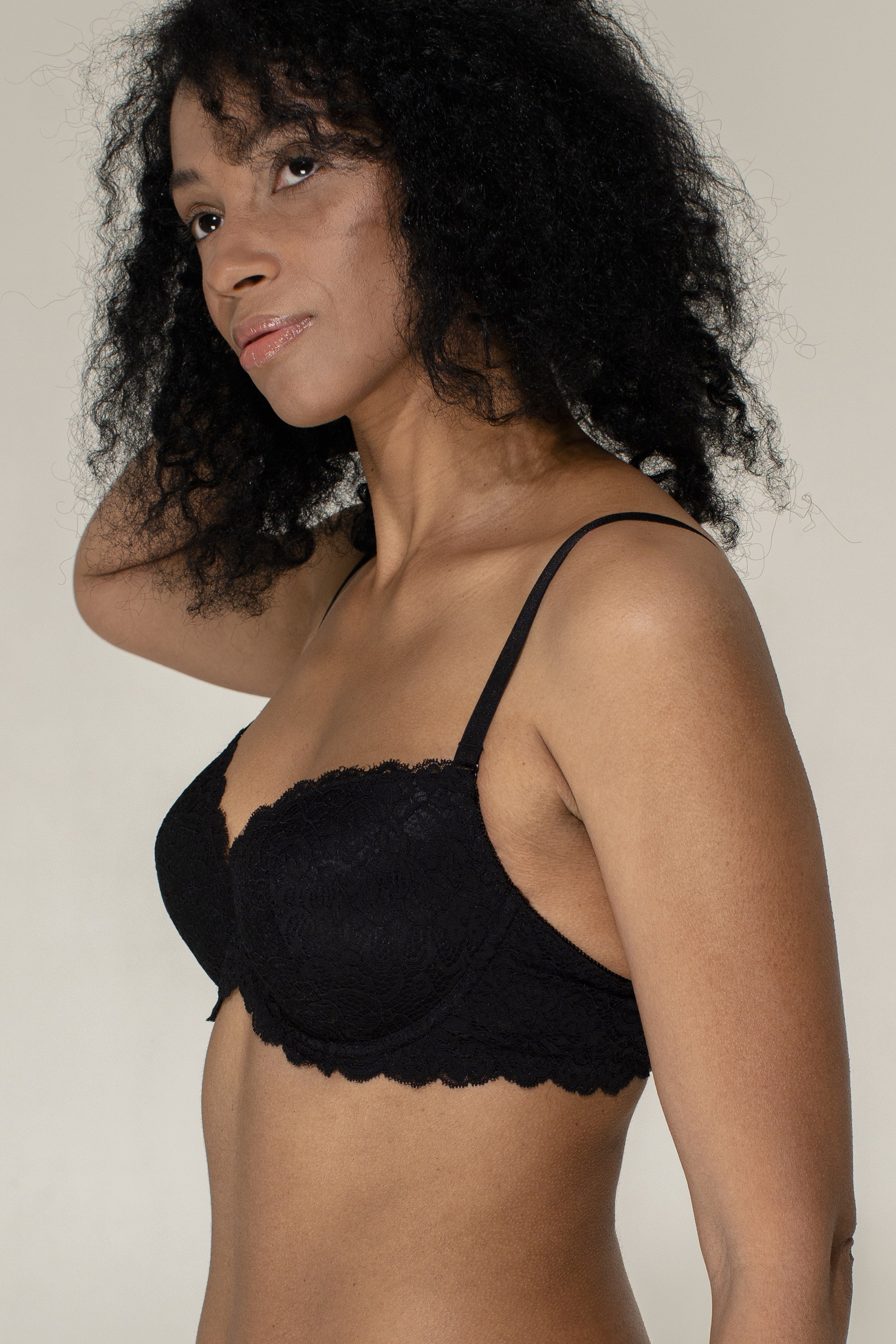 Кружевной бюстгальтер push-up SLZ18401076/076E black