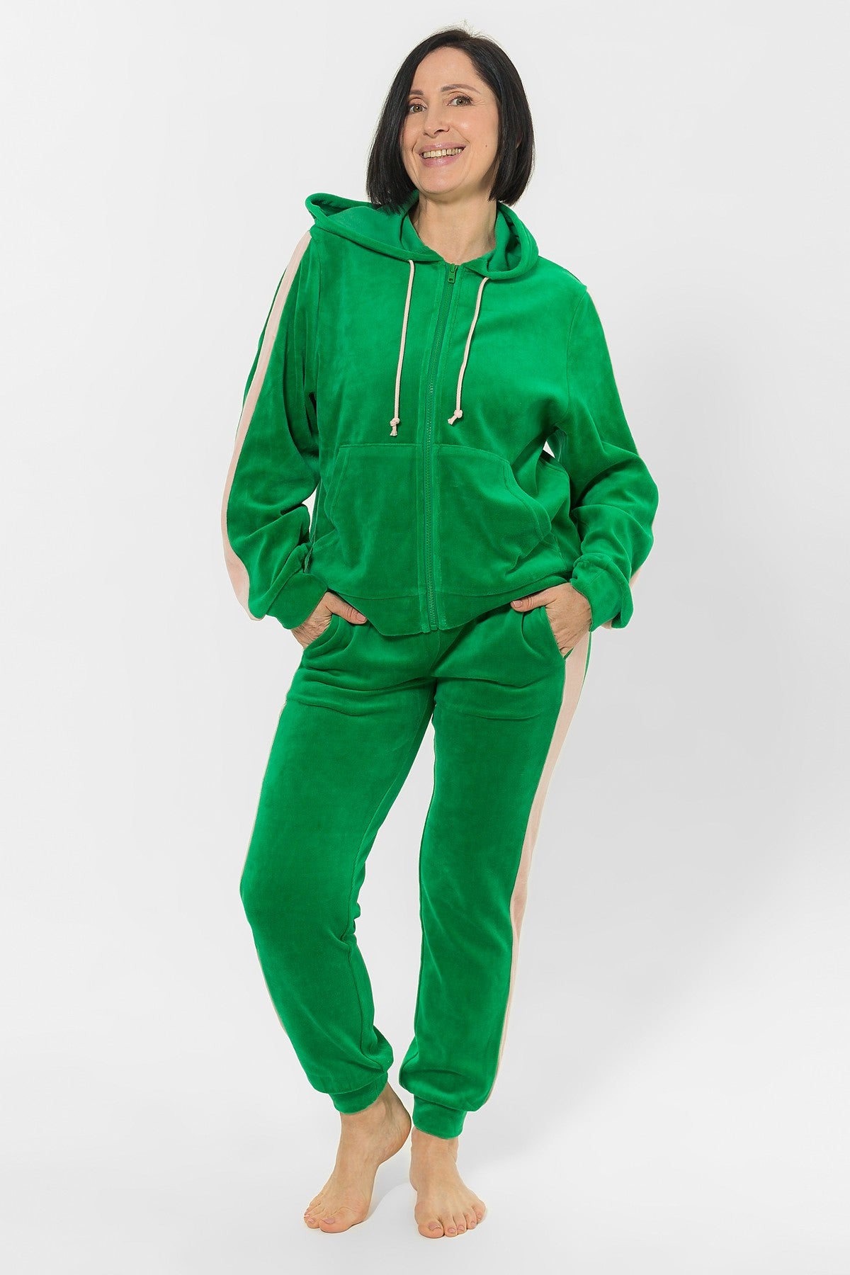 Трикотажные брюки с манжетами HOM1901011/1011H green