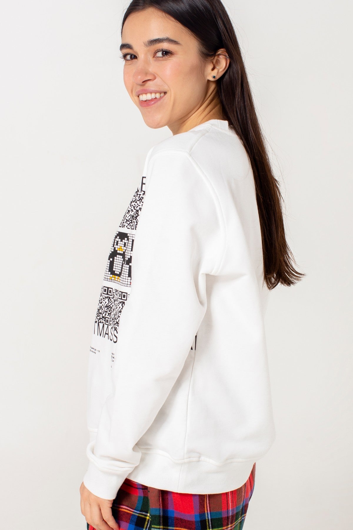 Трикотажный свитшот с принтом HOM2009001/001LV ivory