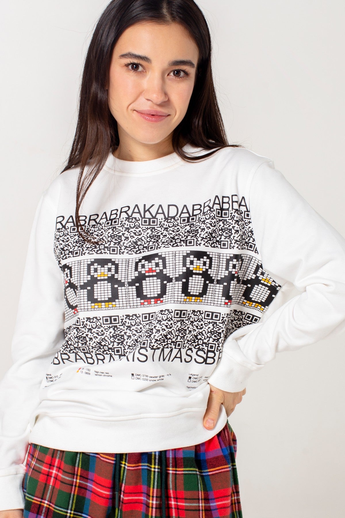 Трикотажный свитшот с принтом HOM2009001/001LV ivory