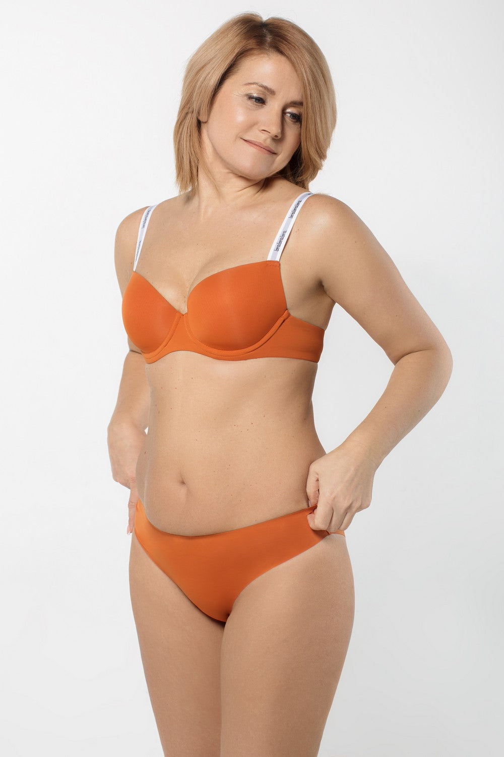 Бесшовный бюстгальтер SLZ19801118/118C dark orange