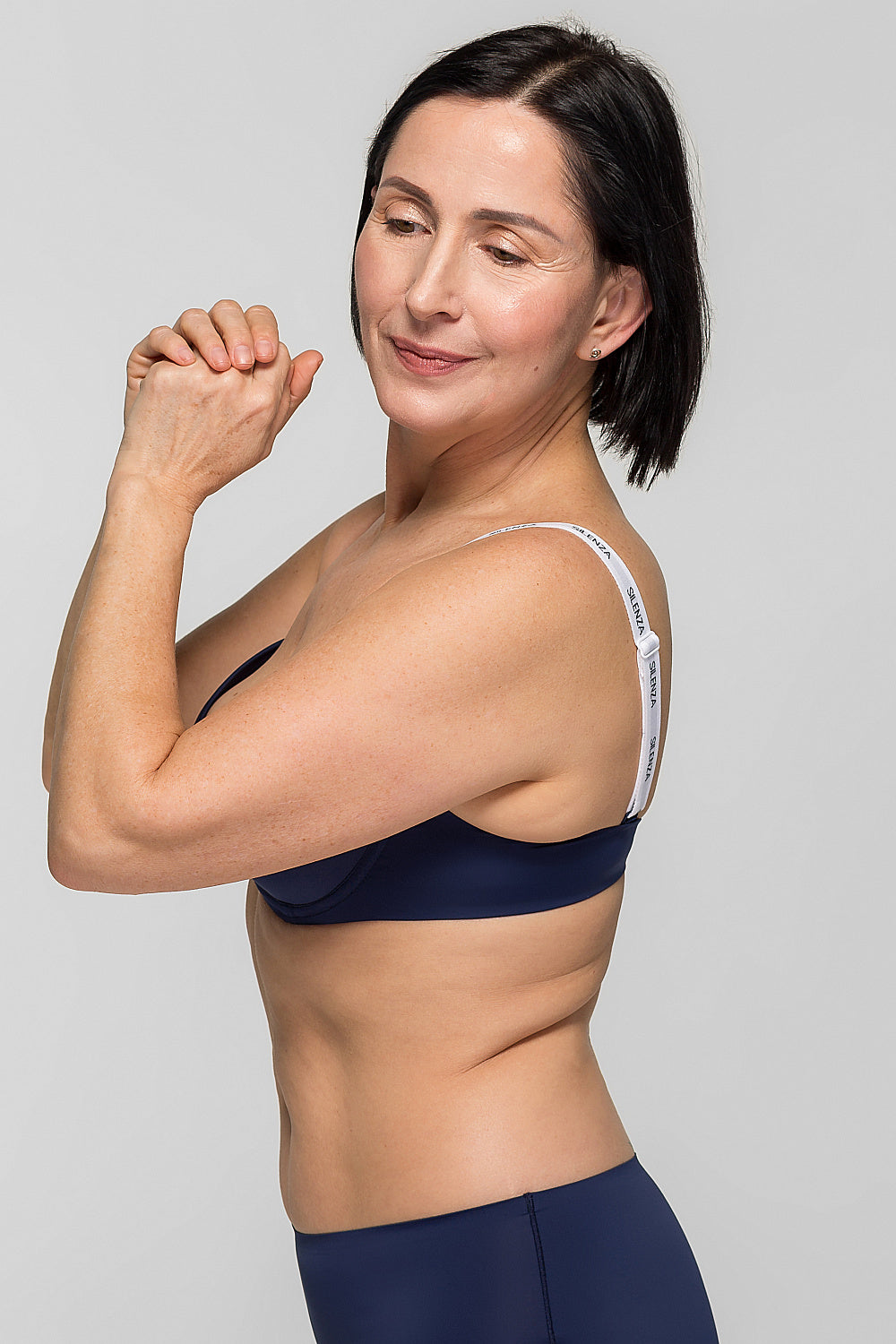 Бесшовный бюстгальтер push-up SLZ19801176/176C dark blue