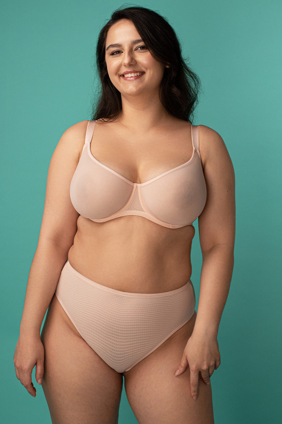 Формованный бюстгальтер из микросетки SLZ23601033/133LC powder