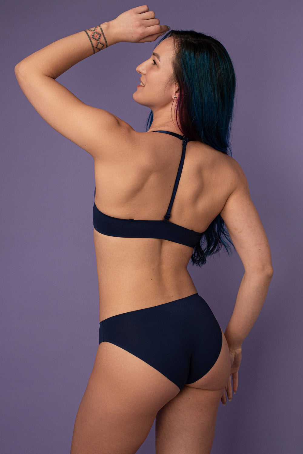 Бюстгальтер с застежкой спереди SLZ19801067/067С dark blue