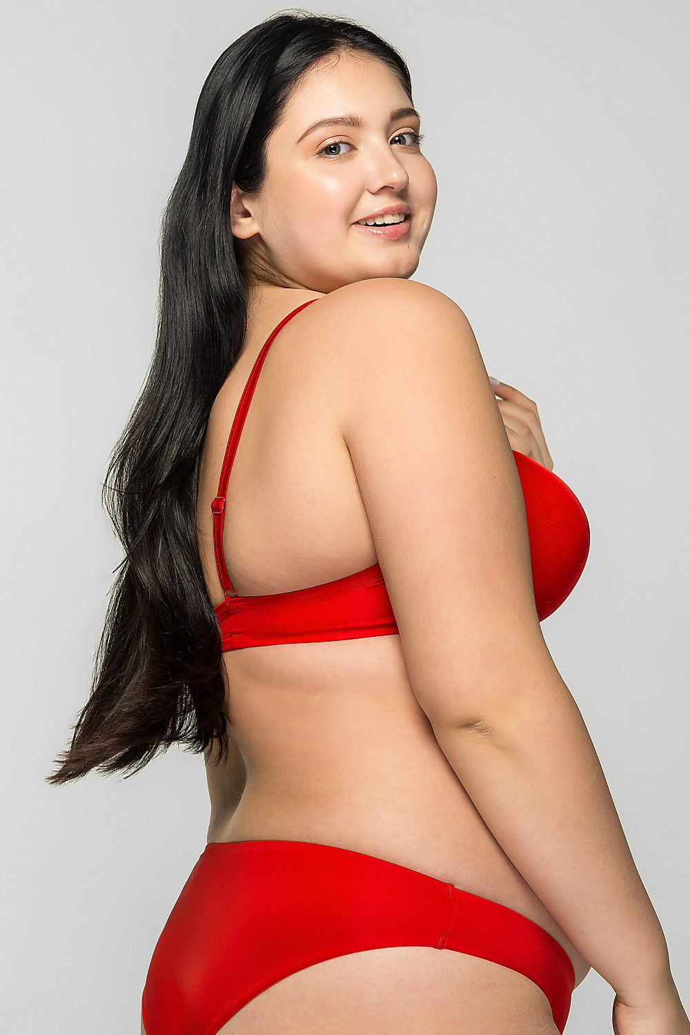 Купальный бюстгальтер с плотными чашками SO205333/333S red