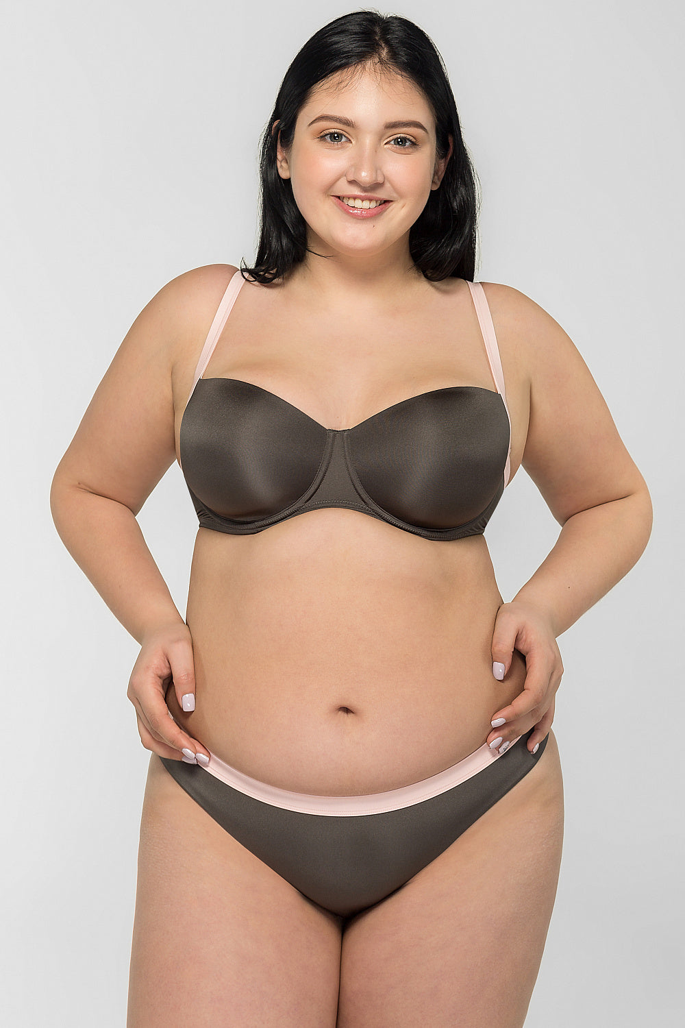 Купальный бюстгальтер балконет SO205433/433C olive