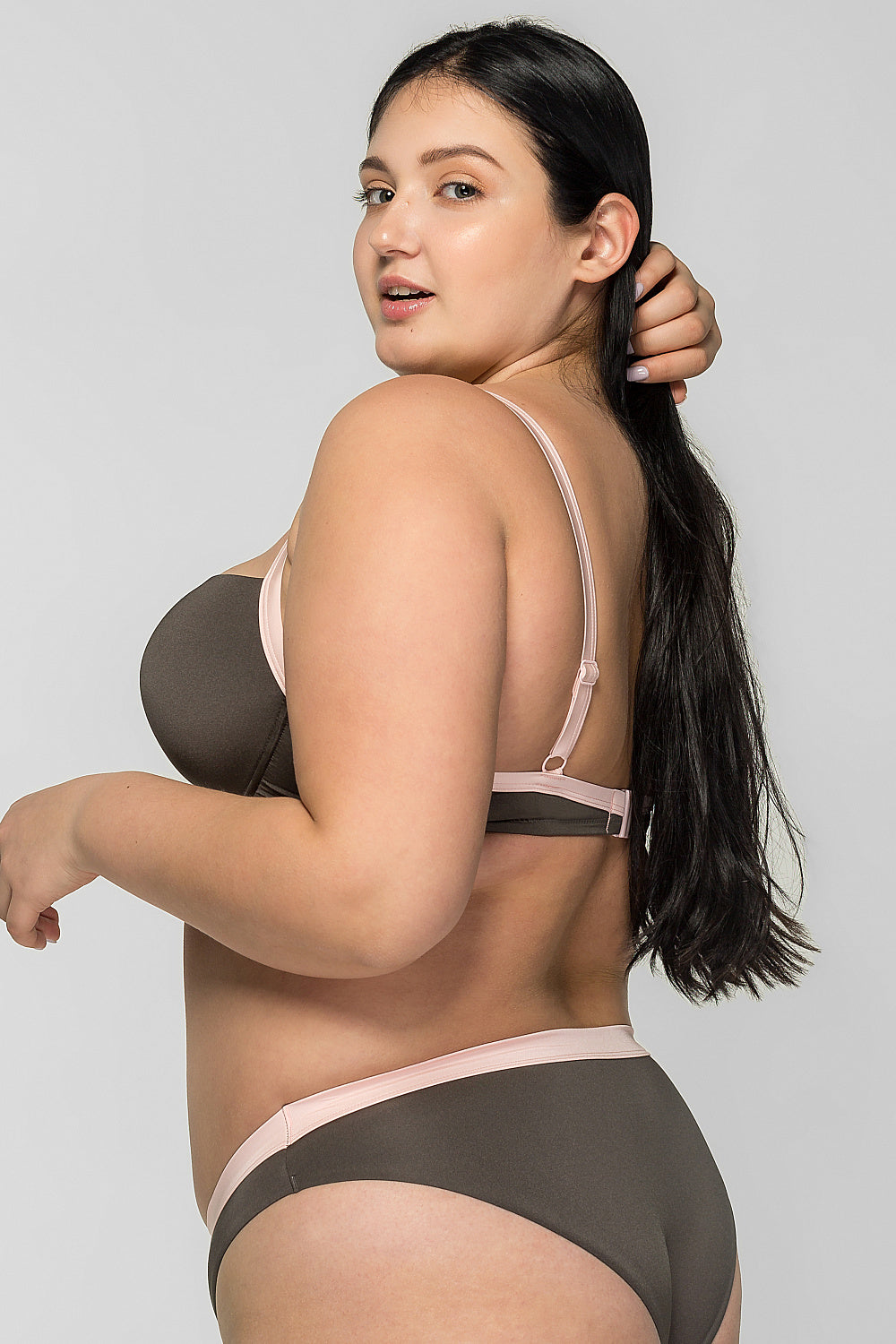 Купальный бюстгальтер балконет SO205433/433C olive