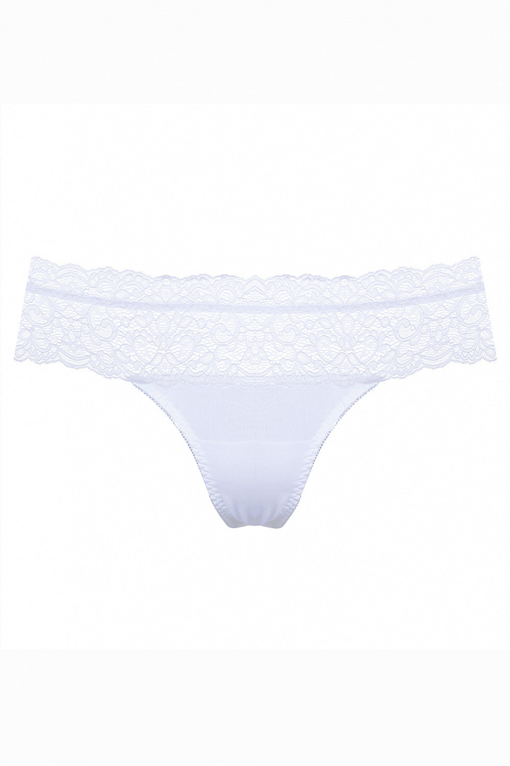 Трусики бразилиана с кружевом SLZ18402004/044E white