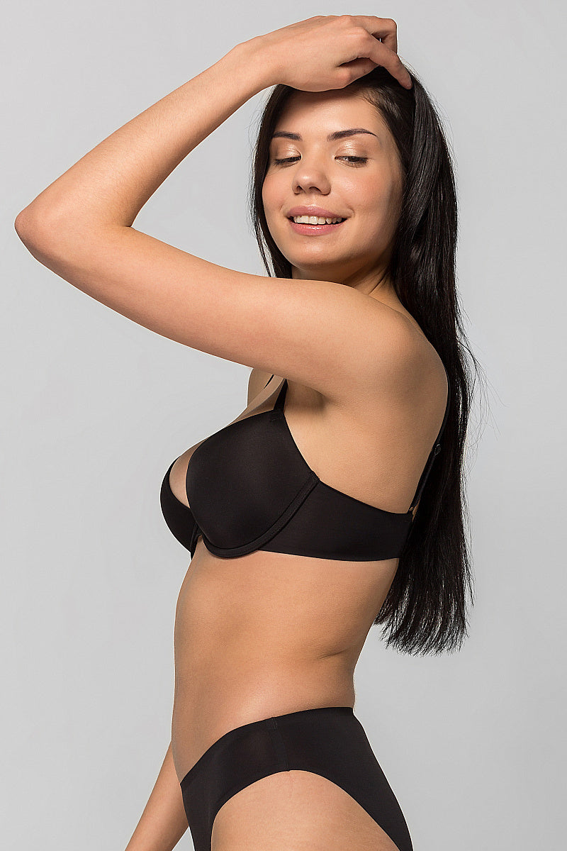 Бюстгальтер с вкладышами пуш-ап SLZ19801002/002C black