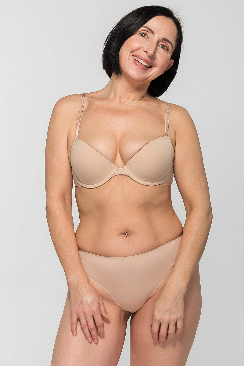 Бюстгальтер с вкладышами push-up SLZ19801002/002C nude