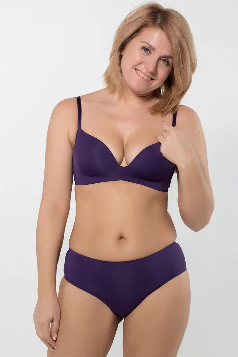 Бесшовные трусики брифы SLZ19802003/03C blackberry