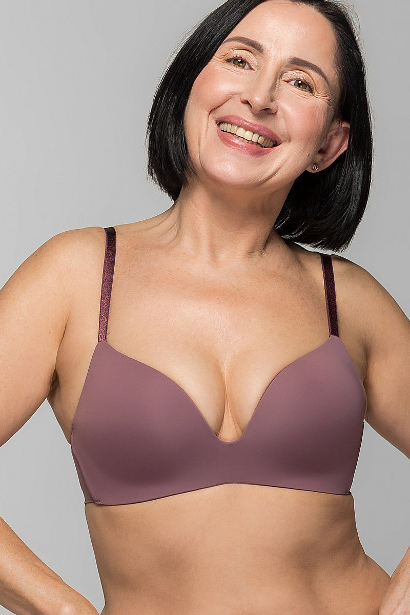Бесшовный бюстгальтер без косточек SLZ19801015/015С grape