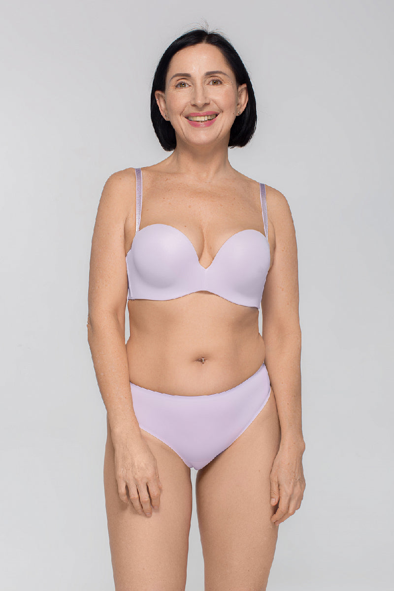 Безшовний бюстгальтер пуш-ап SLZ19801025/025C lilac