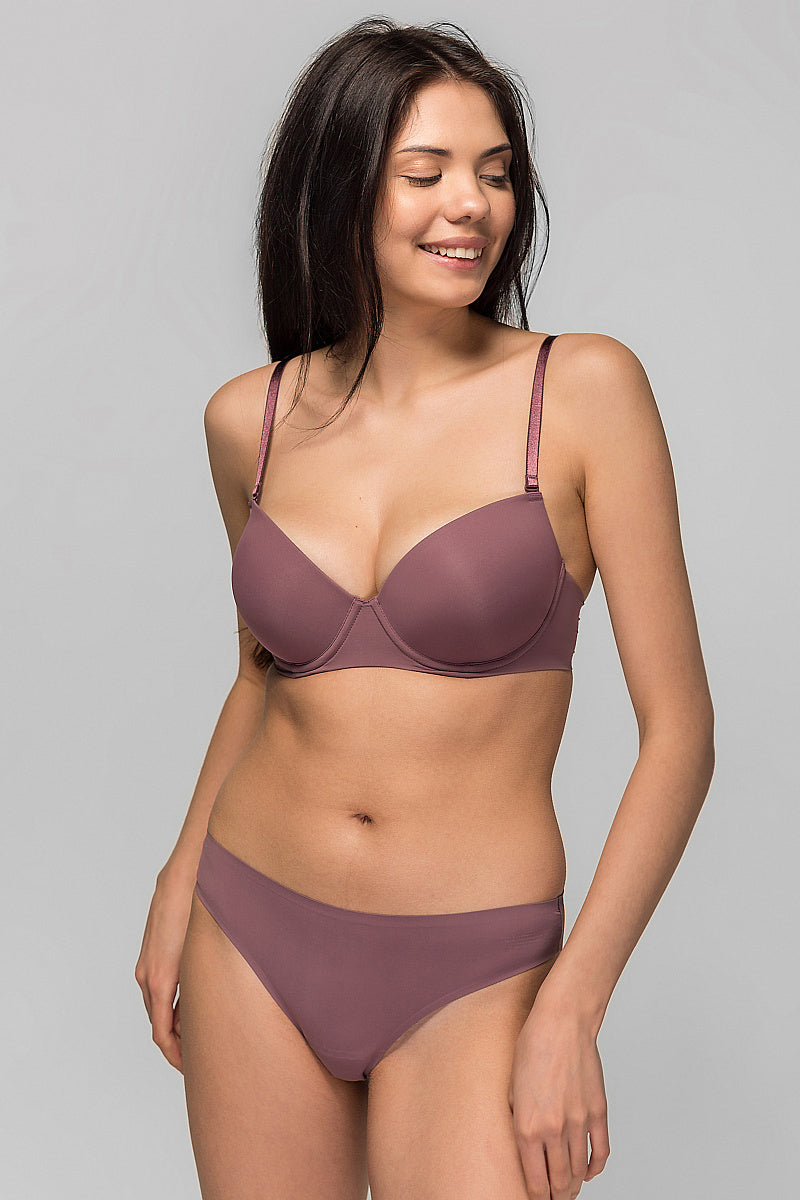 Бесшовный бюстгальтер push-up SLZ19801076/076C grape