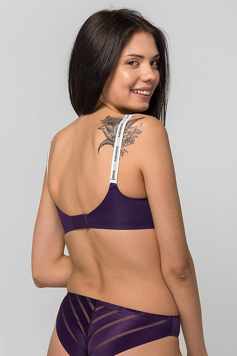 Безшовний бюстгальтер без кісточок SLZ19801115/115С blackberry