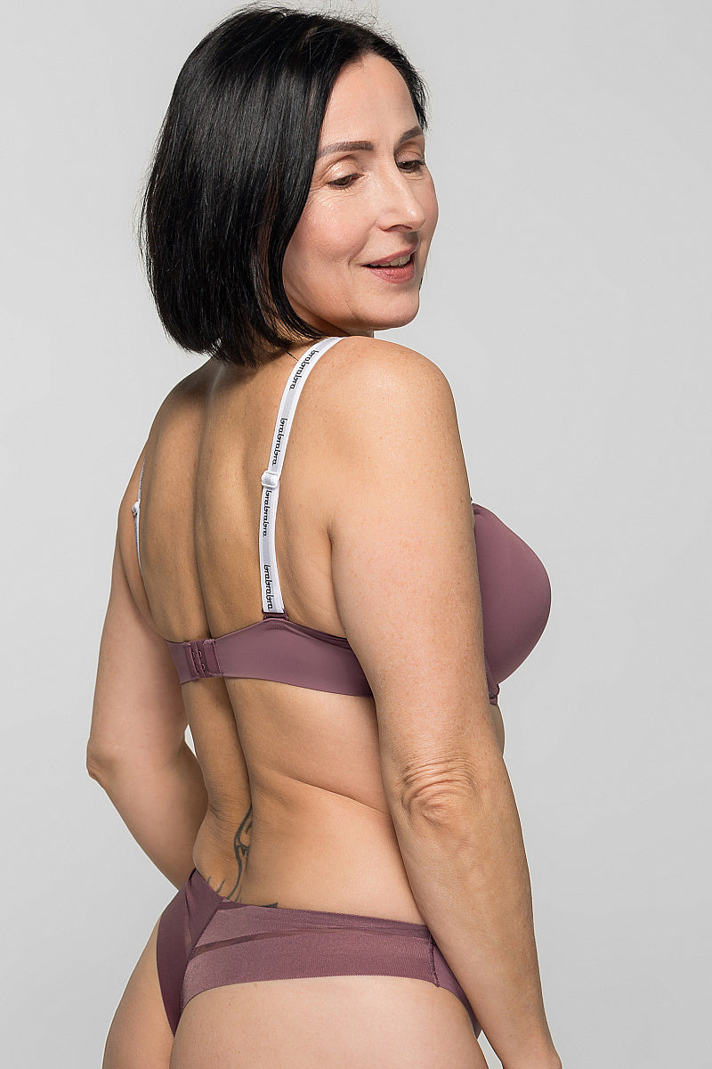 Бесшовный бюстгальтер push-up SLZ19801176/176C grape