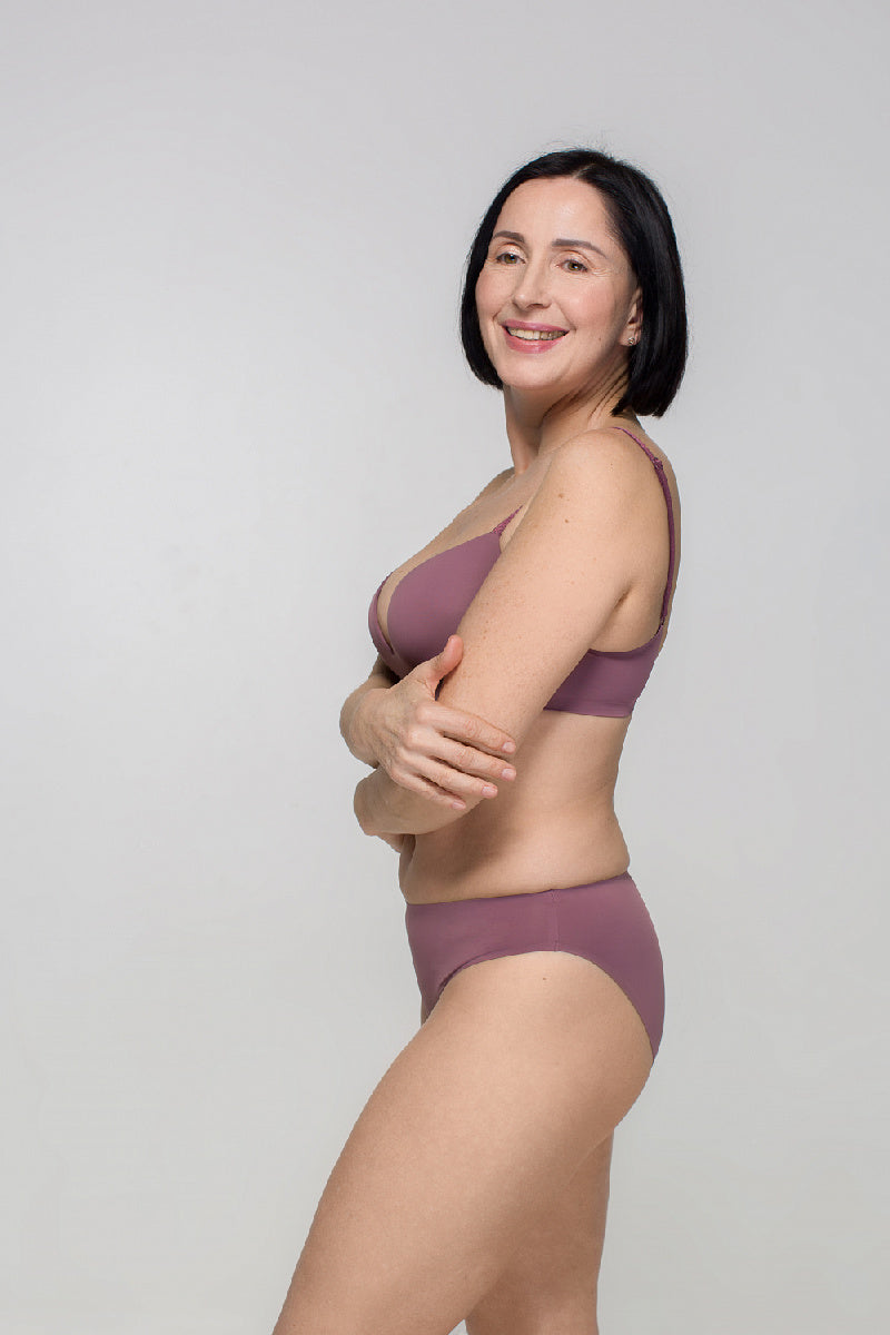 Бесшовные трусики слип SLZ19802001/001C grape