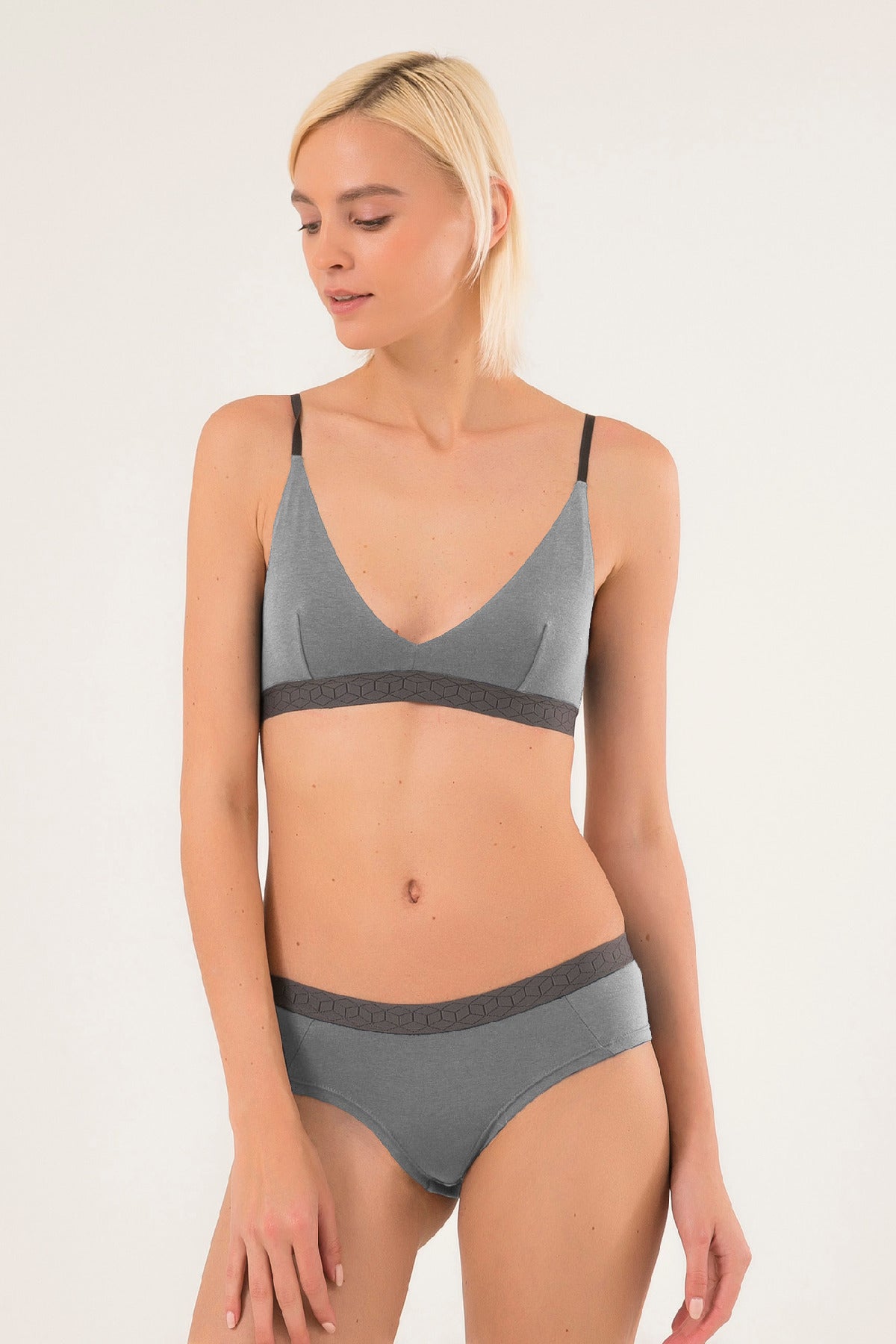 Бралет з органічної бавовни bralet.01 grey