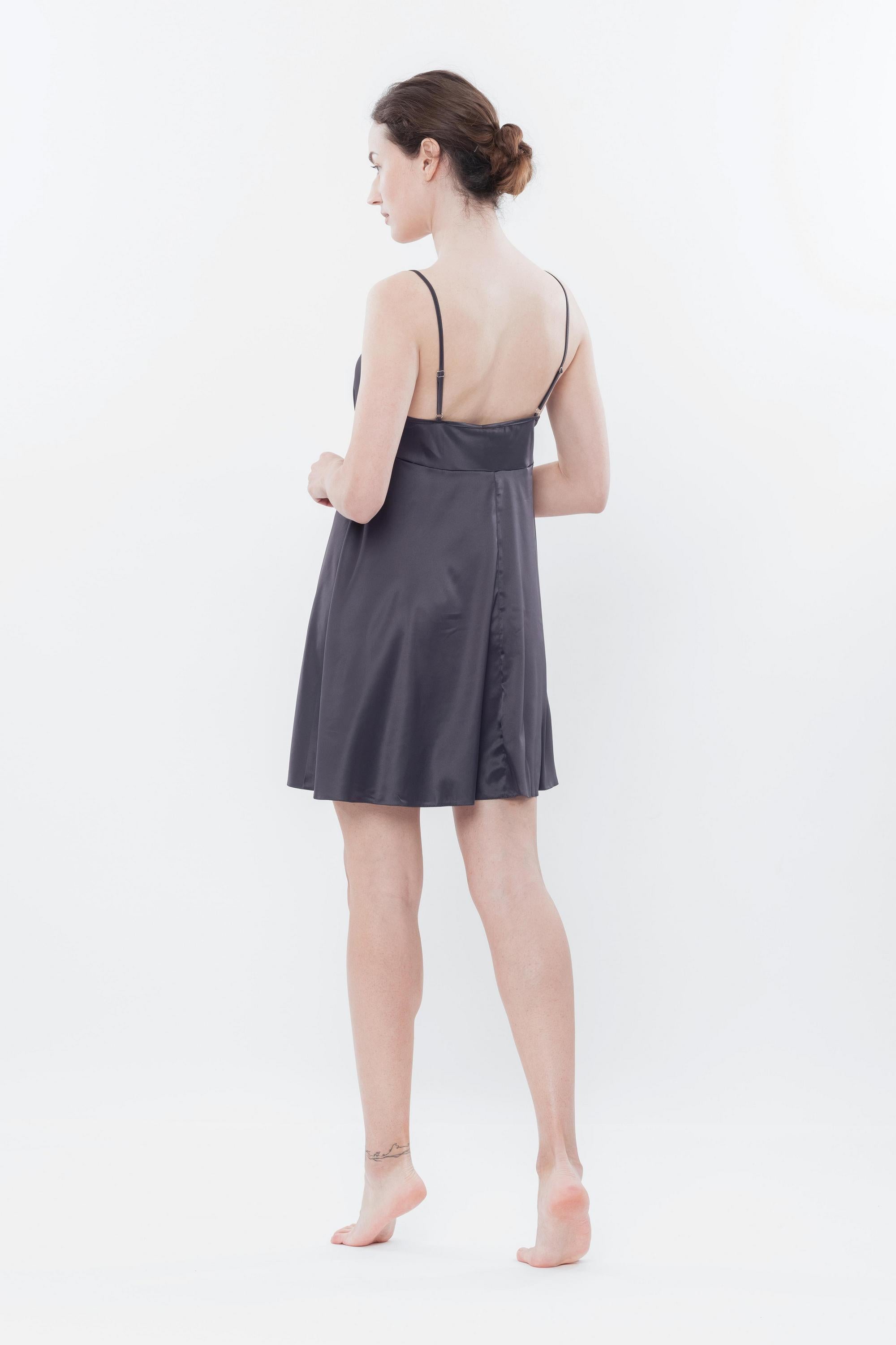 Сорочка из сатина S03199 gray