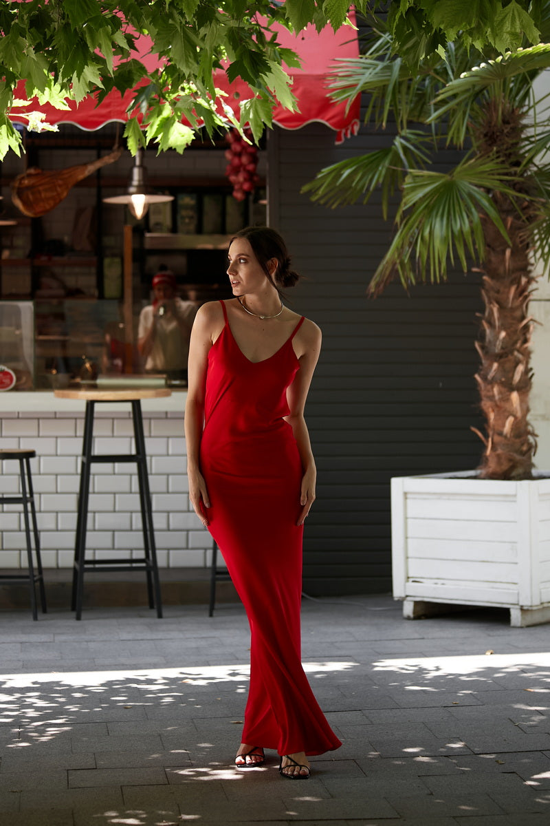 Шовкова сукня-комбінація Scarlet SH0055-88-02