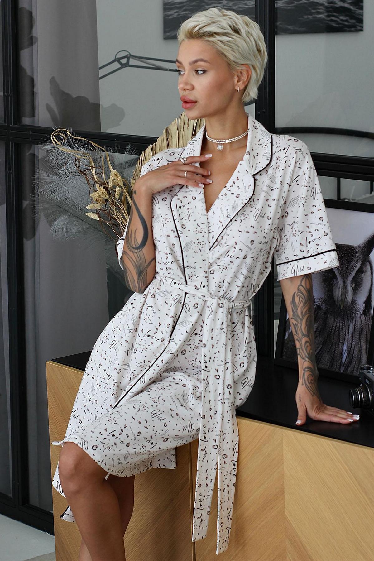 Хлопковый халат 1112/16039